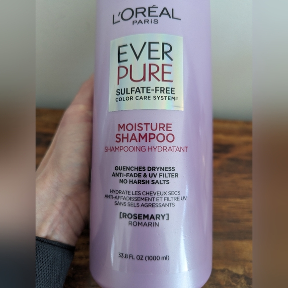 L'Oreal Paris EverPure Moisture Sulfate Free Shampoo for Color-Treated hair 1L - Picture 2 of 2